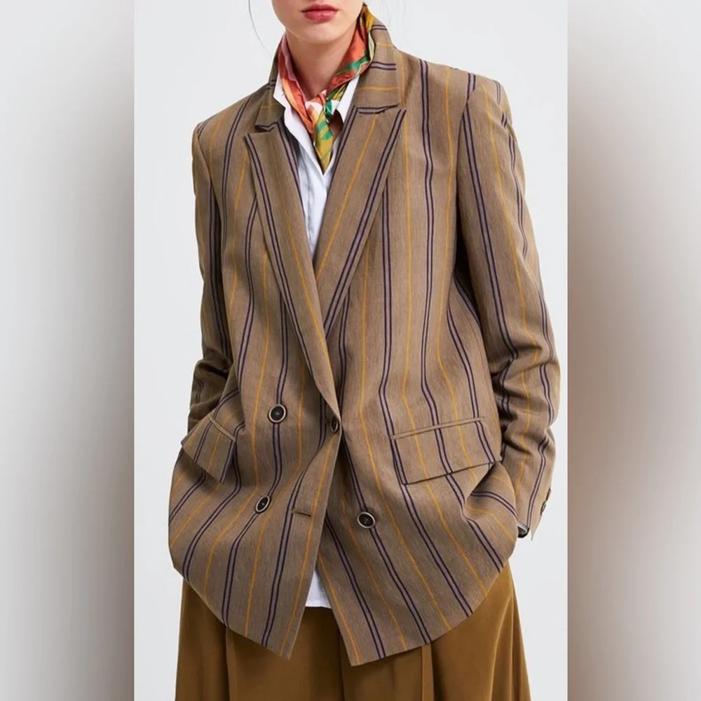 zara stripped blazer - Picture 1 of 1